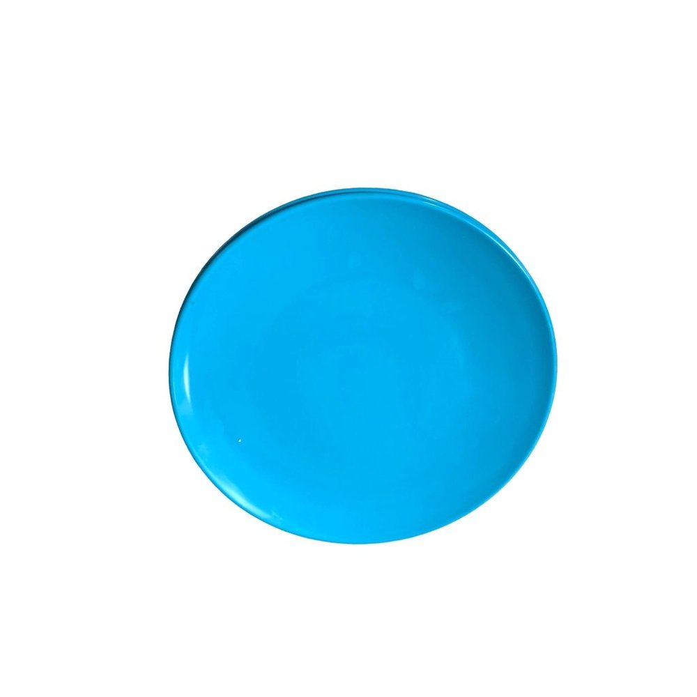 Walmart Dinner plates Set of 3 Melamine Blue Teal 11 in Diameter